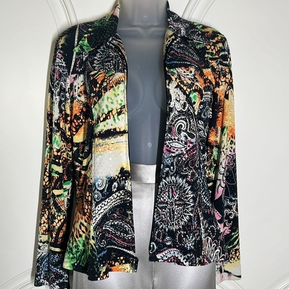 Mesmerize womans zip sequin jacket. Size S NWOT - Picture 4 of 13